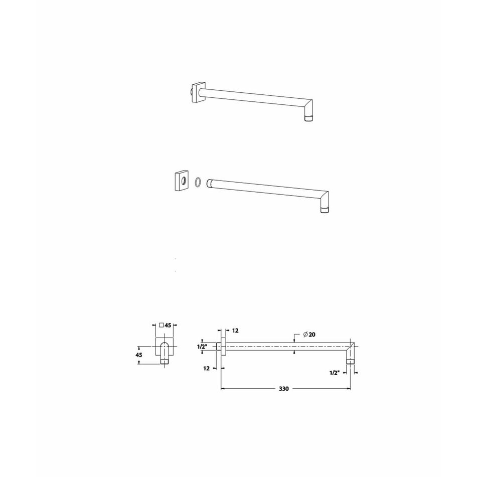 braccio-doccia-bd6048-in-ottone-serie-sphera