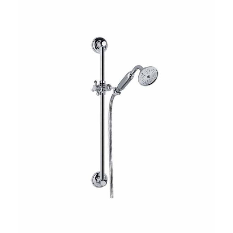saliscendi otello sl9a4m1d8cr in ottone completo di doccia matilde lusso e flessibile serie sphera