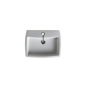 LAVABO D'APPOGGIO O SOSPESO 60X47 cm CON PIANO RUBINETTERIA AXA - X-TRE