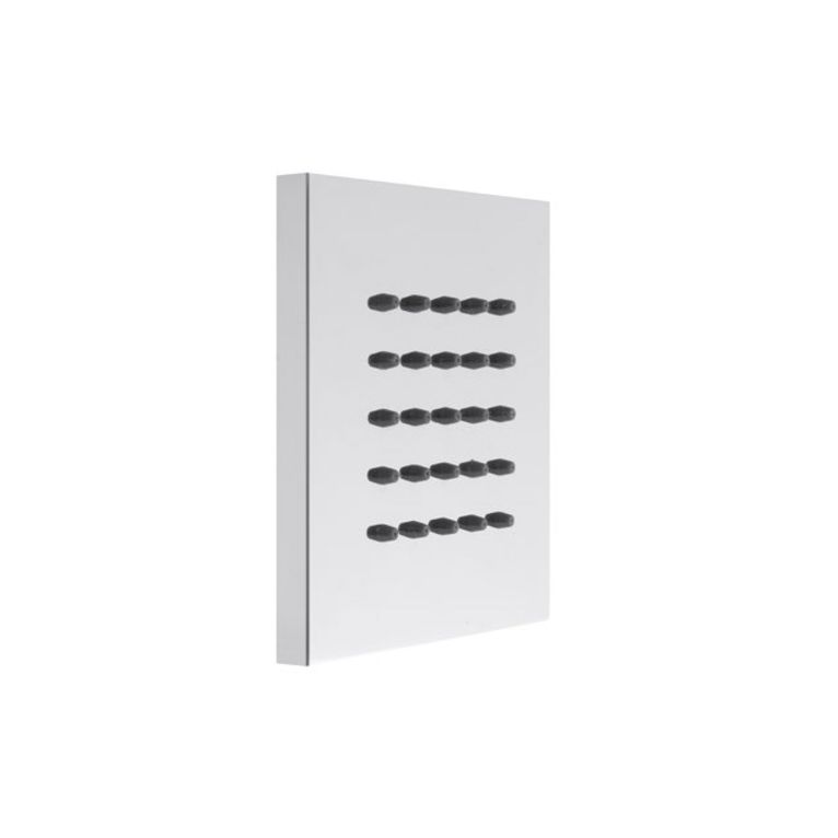soffione doccia in ottone cromato attacco 1/2 m quadrato. alisso - ottone cromato 6451