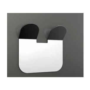 APPENDIABITO DOPPIO ACCIAIO LUCIDO SERIE EASY CAPANNOLI - VERSIONE ADESIVO O SILICONE 