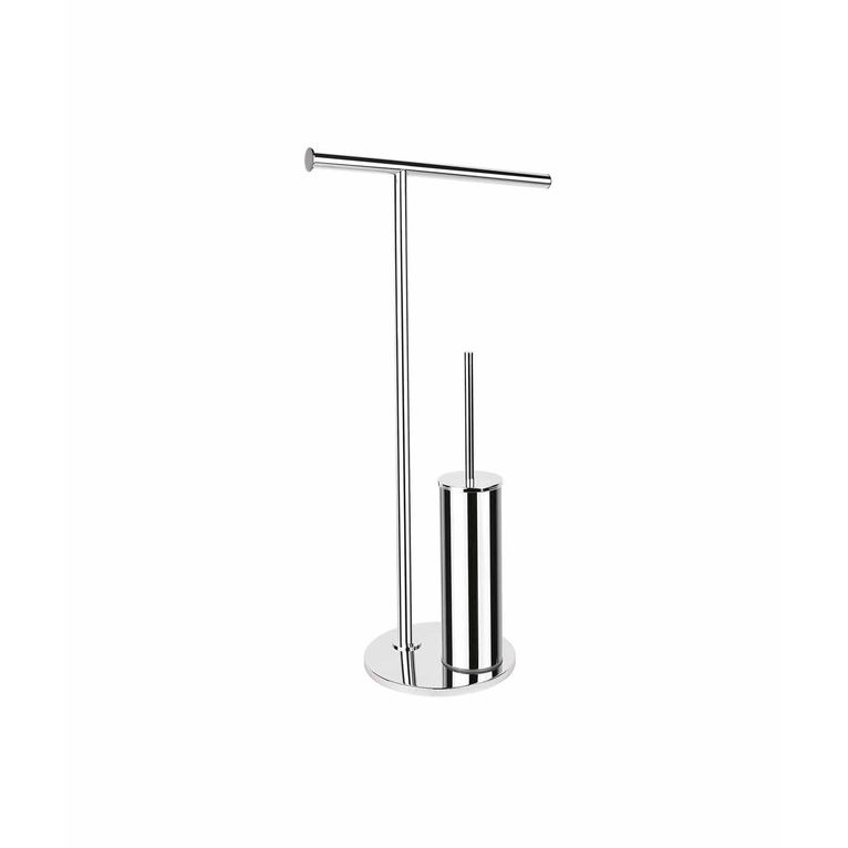 piantana multifunzione in ottone cromato  art. power 32.10 serie la progetto