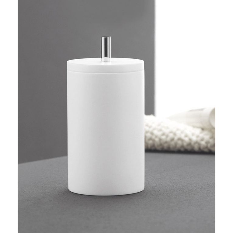 barattolo tondo bianco serie teknika capannoli
