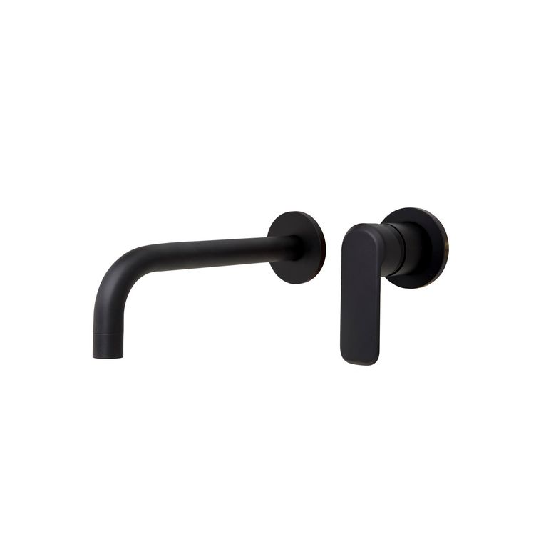 miscelatore lavabo incasso cromato nero completo di piletta click clack 1" 1/4 serie hh