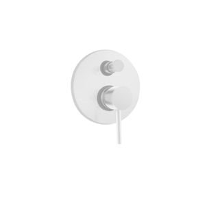 MISCELATORE MONOCOMANDO INCASSO DOCCIA CIN DEVIATORE A 2 USCITE BIANCO OPACO MINIMAL MN41