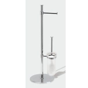 PIANATANA PORTAROTOLO SCOPINO COMPONIBILE DA TERRA CROMO H.70 CROMO SERIE SPAZIO CAPANNOLI