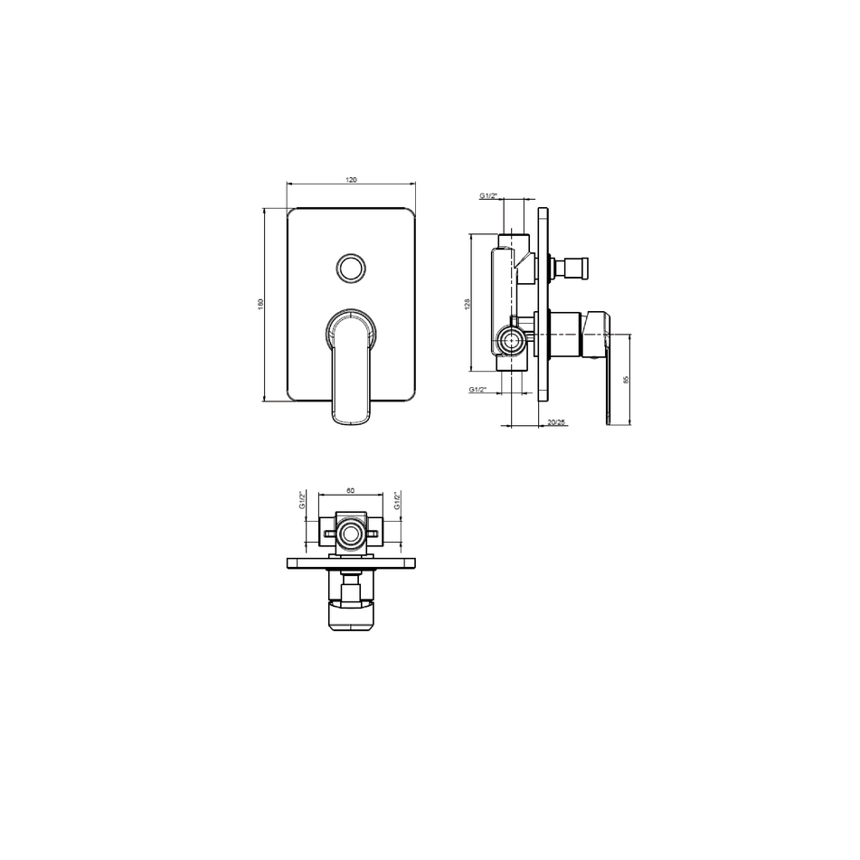 miscelatore-incasso-doccia-a-2-vie-piastra-quadrata-cromato-serie-hh
