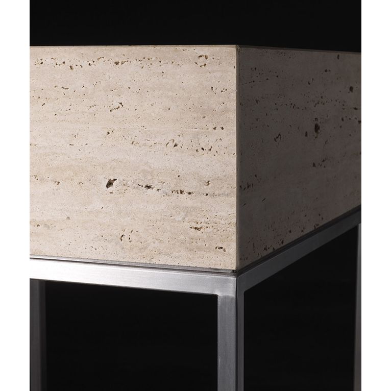 base 48x48 sospesa in travertino axa - skyland