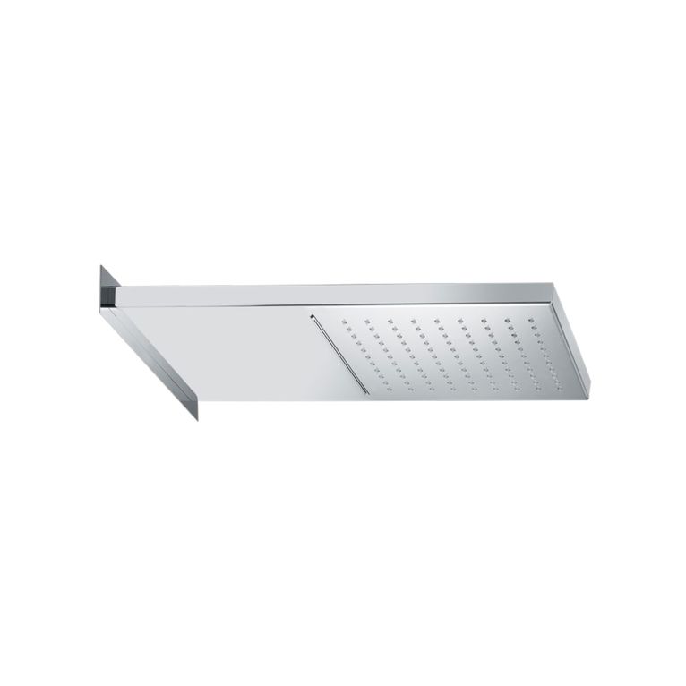 soffione doccia rettangolare,con cascata 6167 wind - inox