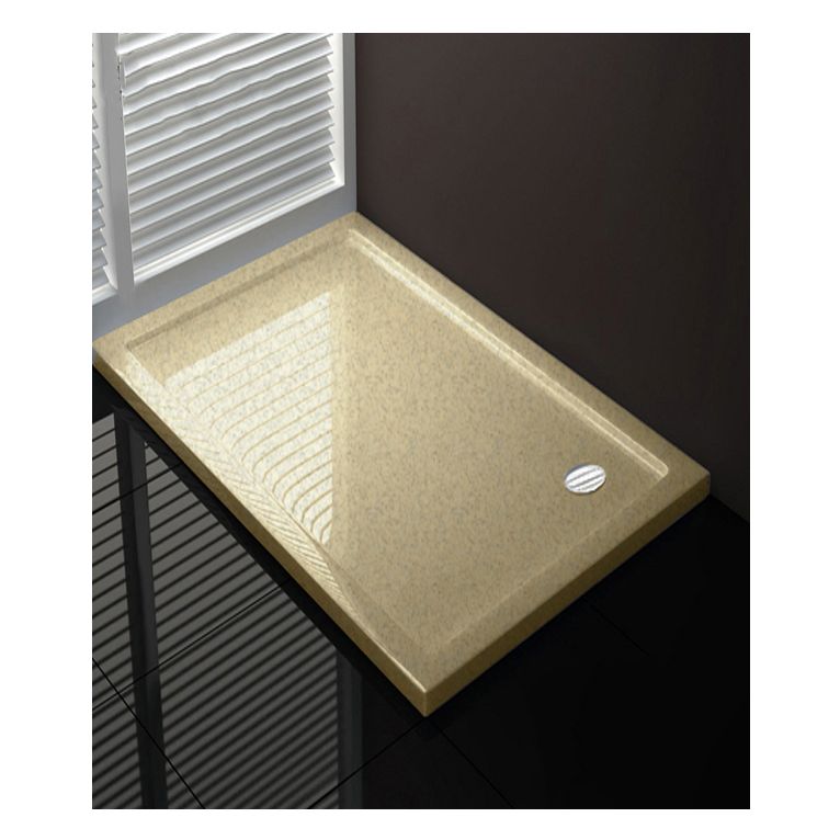 piatto doccia 60x60 cm altezza 4 cm colore crema
