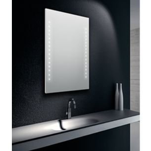 SPECCHIO FILO LUCIDO 80X60 CM RETROILLUMINATO STRIP LED 
