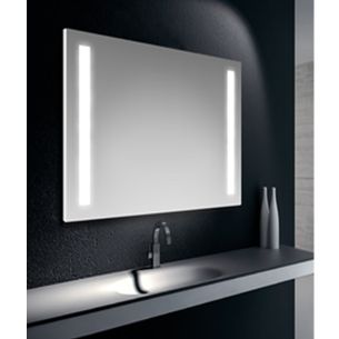 SPECCHIERA FILO LUCIDO REVERSIBILE 100X70 CM FASCE RETROILLUMINATE LED