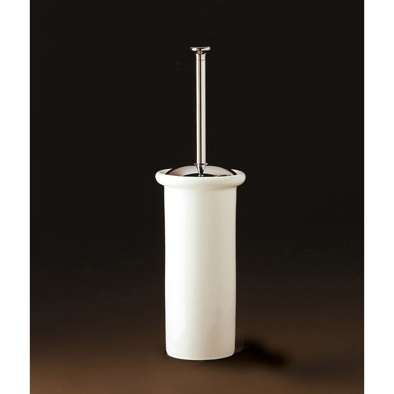scopino da terra cromo e ceramica bianco serie area capannoli