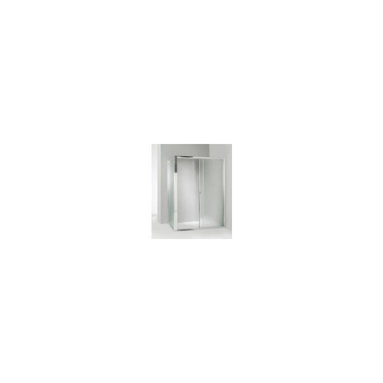 box doccia angolare anta fissa porta scorrevole 95x110 cm opaco