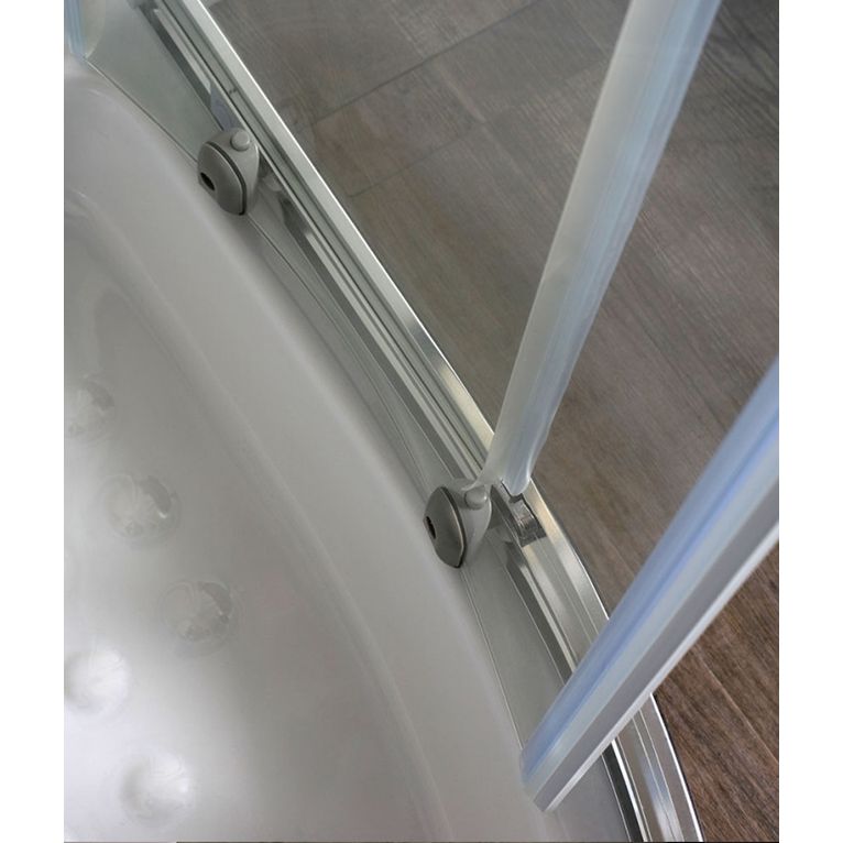  box doccia semicircolare 80x80 cm trasparente serie  s