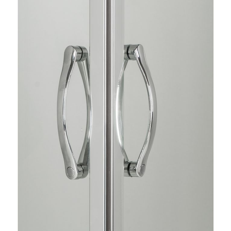 box doccia 75x85x75 cm 3 lati porta scorrevole opaco