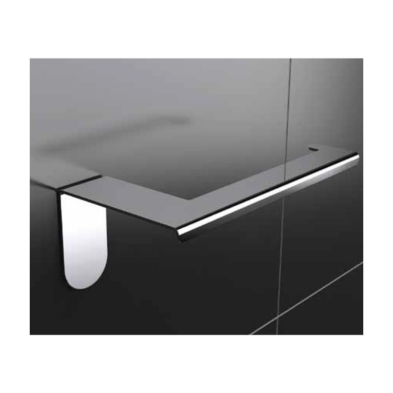 portarotolo acciaio lucido serie easy capannoli - versione adesivo o silicone 